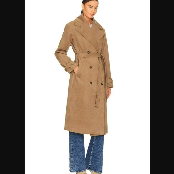 Mulholland Coat in Cinnamon Brown Lovers and Friends via Revolve - Picture 3 of 4